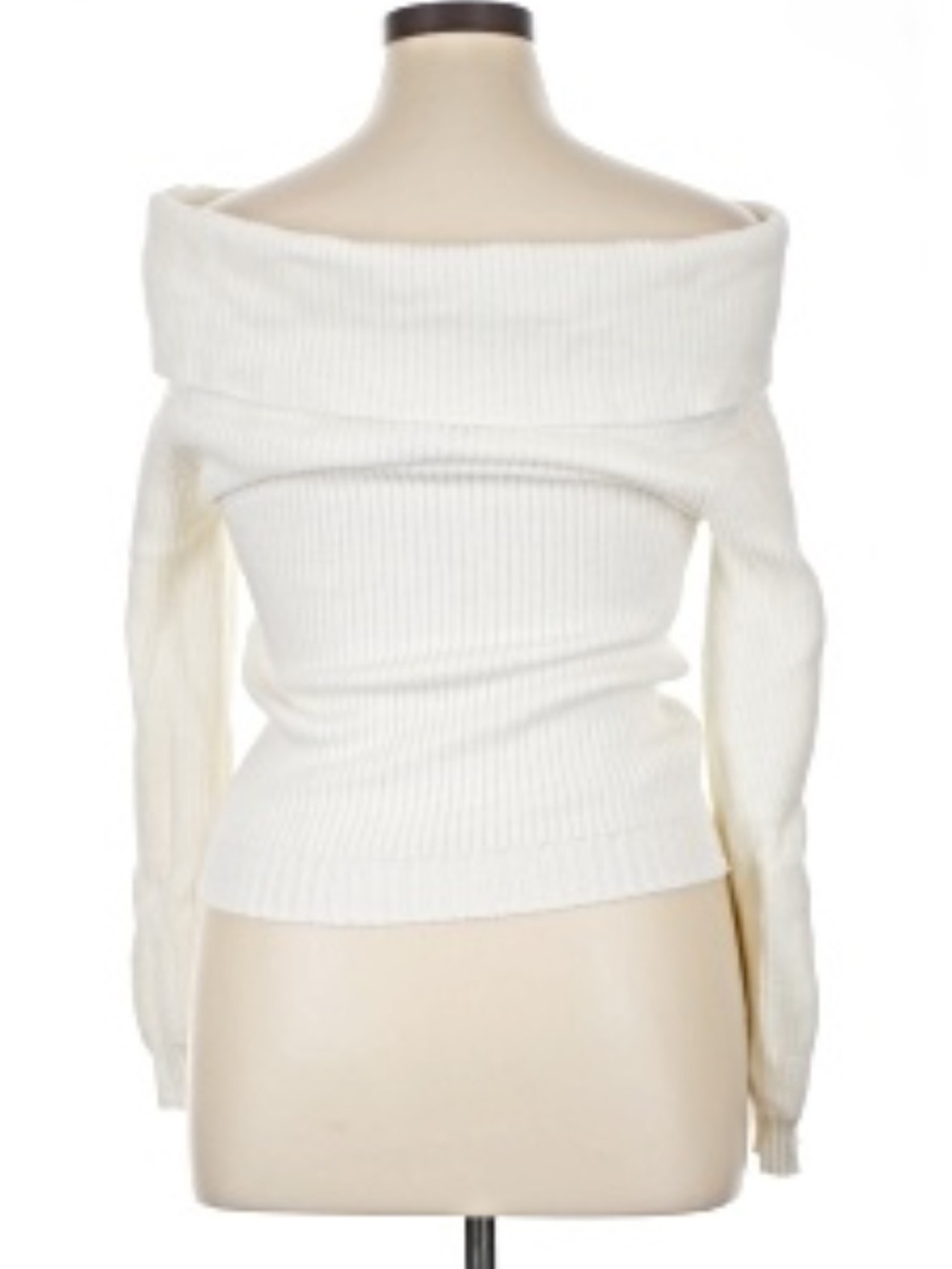 NWT Sincerely Jules Off-Shoulder Ivory Women's Sweater, Size S